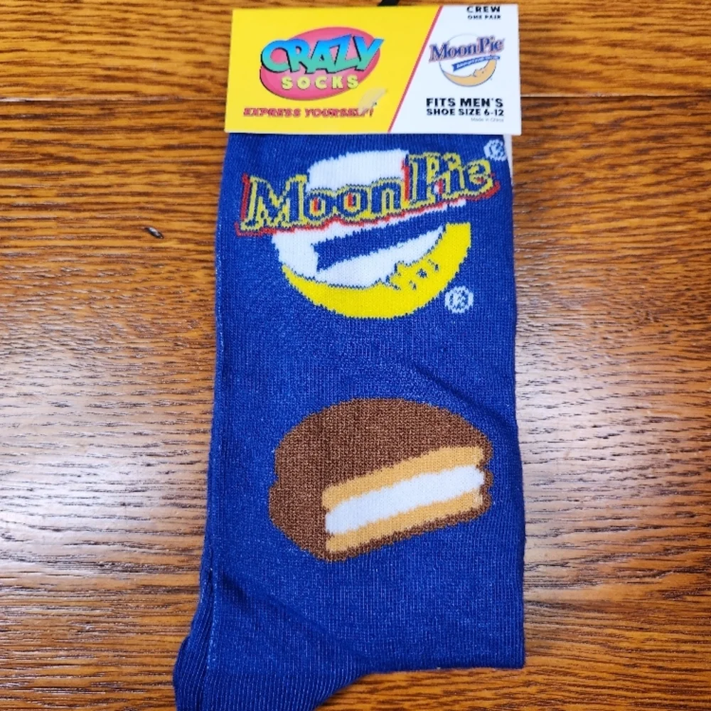 Crazy Socks Moonpie Men's Crew Socks